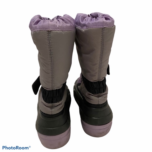 Sorel Snow Boots Kid Purple and Gray Size 4 - Picture 4 of 6